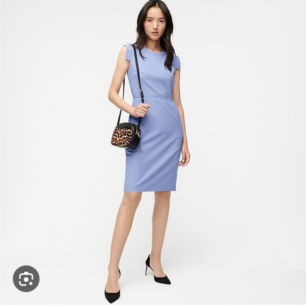 J. Crew Resume Dress in Periwinkle